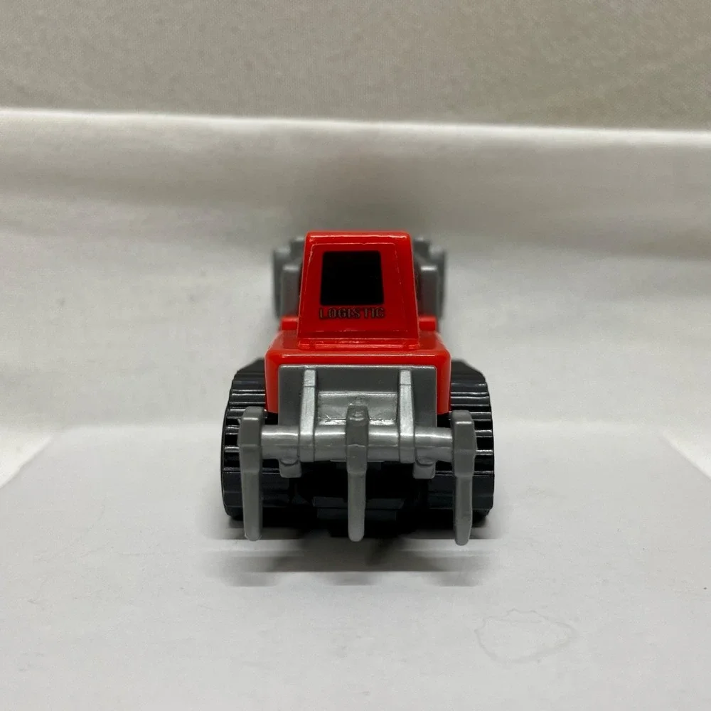 Bulldozer Truck Kids Toy Pullback Play Action Rubber Tires Construction Vehicle
